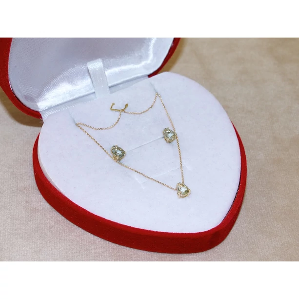 Új arany akvamarin köves + anker lánc Új arany akvamarin köves + anker lánc