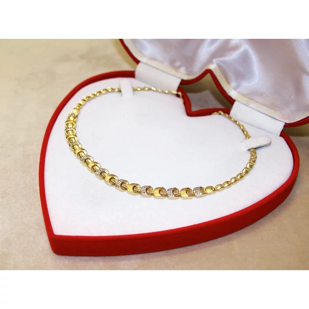 Felújított arany bicolor stiftes nyakék Felújított arany bicolor stiftes nyakék