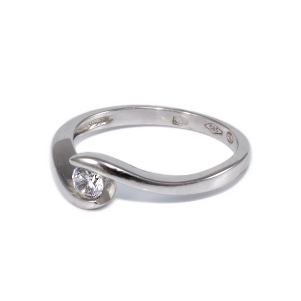 Köves fehérarany eljegyzési gyűrű Köves fehérarany eljegyzési gyűrű