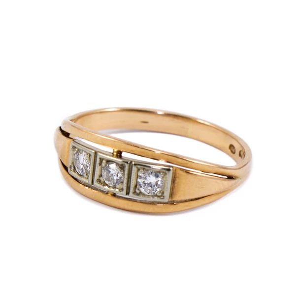 Bicolor arany gyémánt gyűrű Bicolor arany gyémánt gyűrű