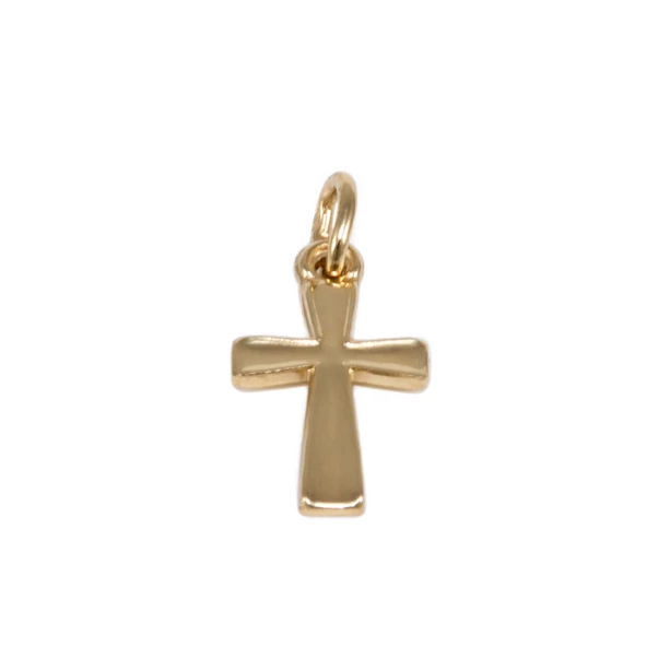 Fényes pici arany kereszt medál Fényes pici arany kereszt medál