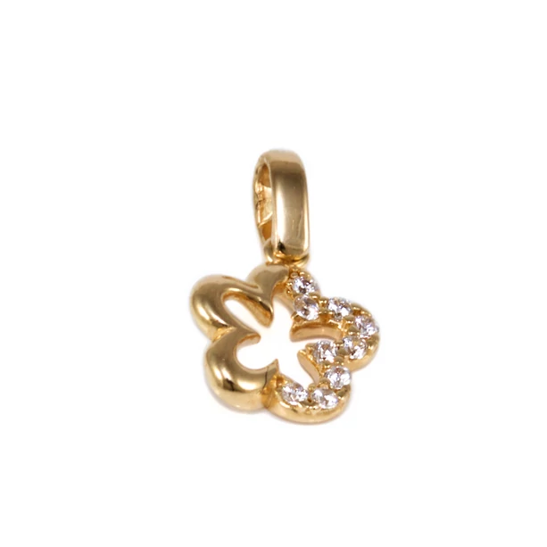 Köves áttört pici virág arany medál Köves áttört pici virág arany medál