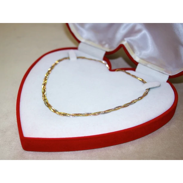 Felújított arany tricolor fonott lánc Felújított arany tricolor fonott lánc