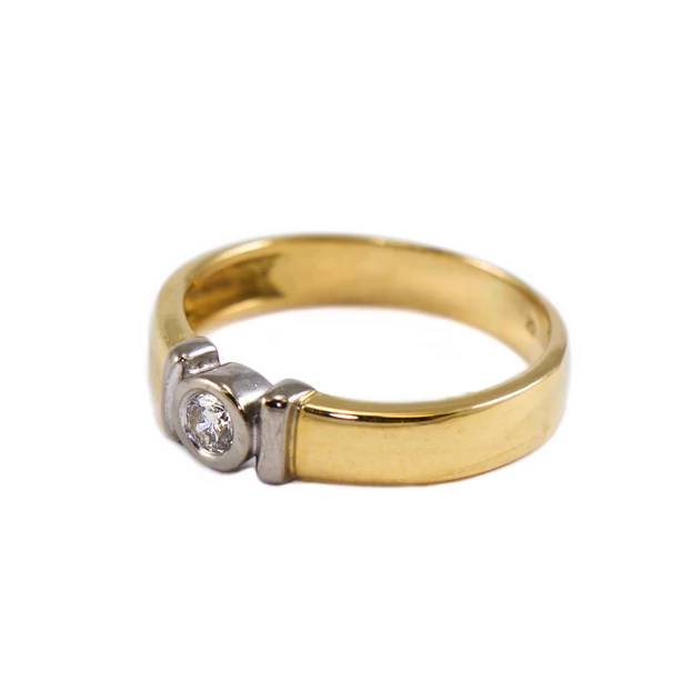 Bicolor arany gyémánt gyűrű