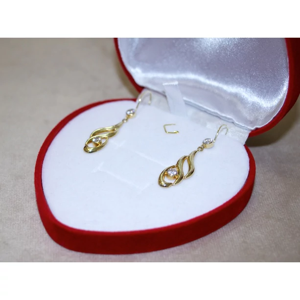 Felújított arany köves lógós fülbevaló Felújított arany köves lógós fülbevaló