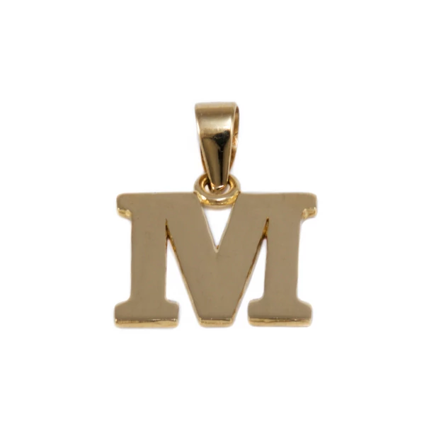 Fényes "M" betű medál