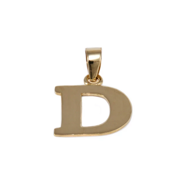 Fényes "D" betű medál