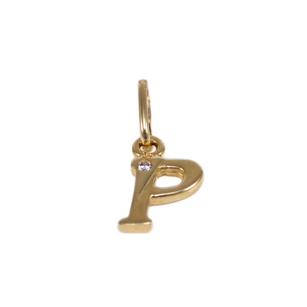Köves P betű arany medál