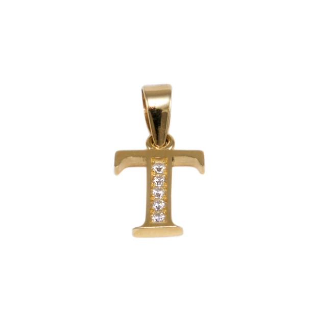 Köves T betű arany medál