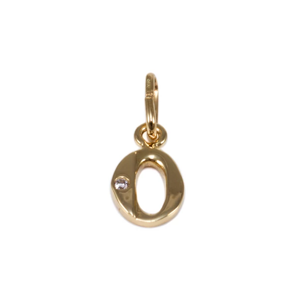 Köves O betű arany medál 