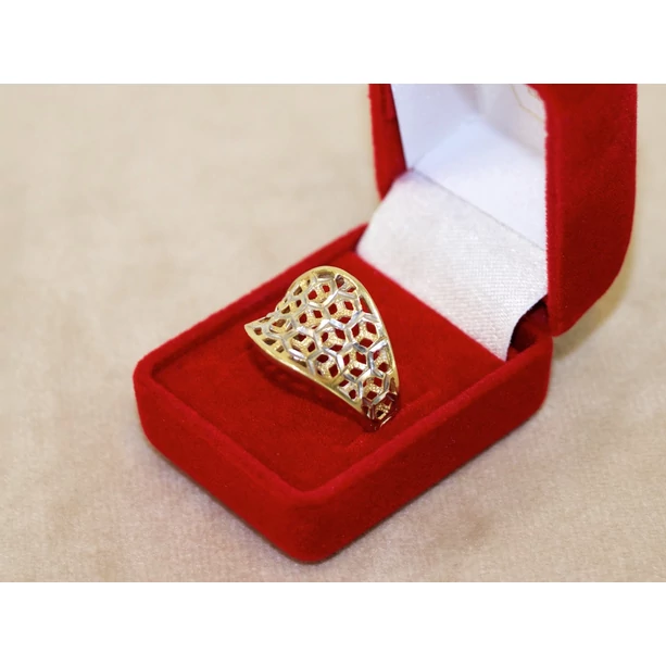 Felújított arany bicolor áttört gyűrű Felújított arany bicolor áttört gyűrű