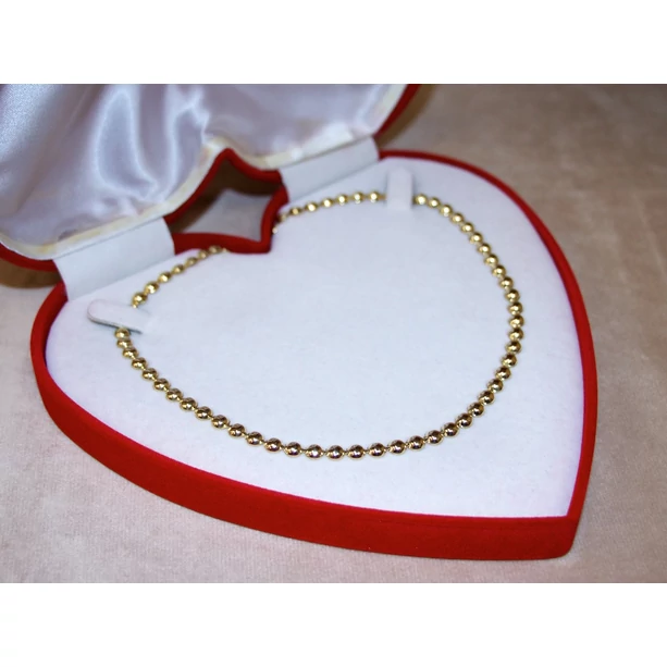 Felújított arany félgömb szemes lánc Felújított arany félgömb szemes lánc