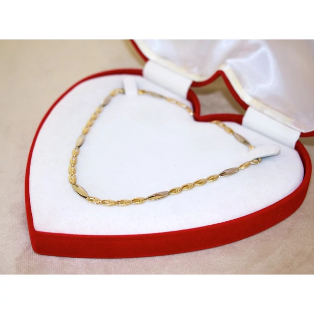 Felújított arany bicolor lemez lánc Felújított arany bicolor lemez lánc