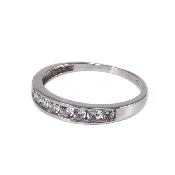 Kősoros fehérarany kísérőgyűrű Kősoros fehérarany kísérőgyűrű