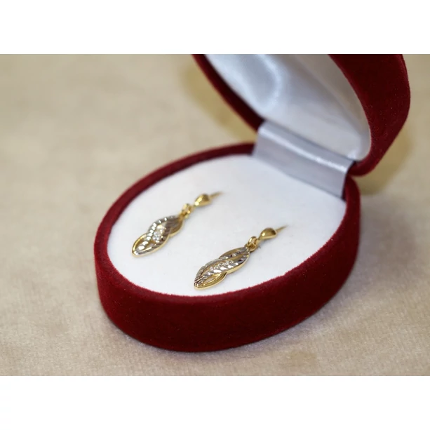 Felújított arany bicolor lógós fülbevaló Felújított arany bicolor lógós fülbevaló