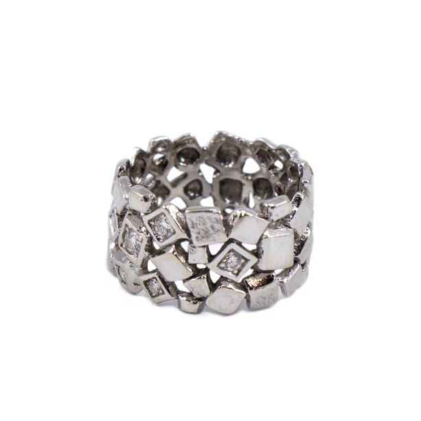 Fehérarany fantázia gyémánt gyűrű Fehérarany fantázia gyémánt gyűrű