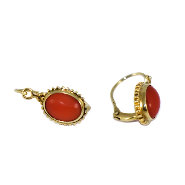 Korall arany fülbevaló Korall arany fülbevaló
