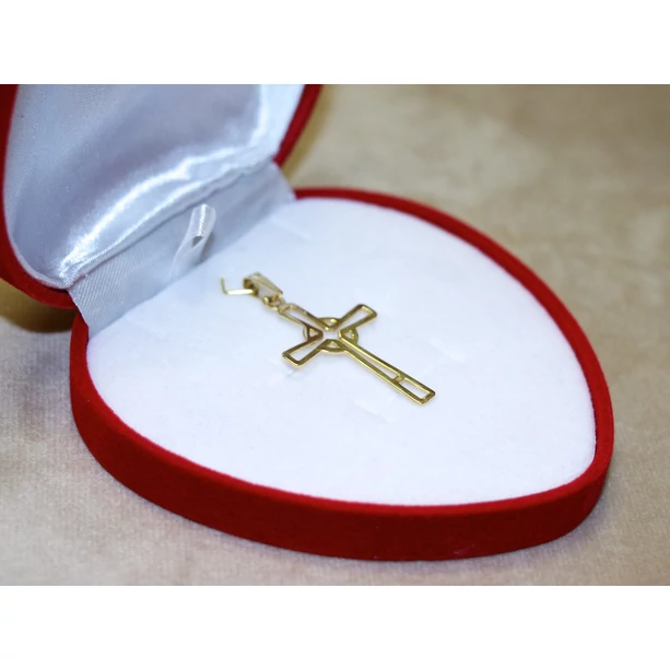 Felújított arany áttört kereszt medál Felújított arany áttört kereszt medál