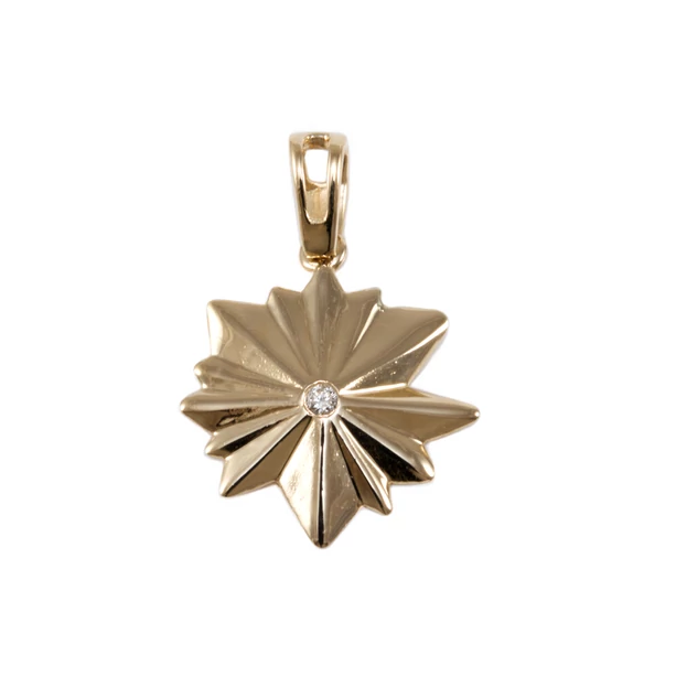 Gyémánt köves csillag arany medál  Gyémánt köves csillag arany medál