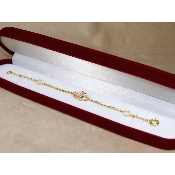 Felújított köves párducos arany karlánc Felújított köves párducos arany karlánc