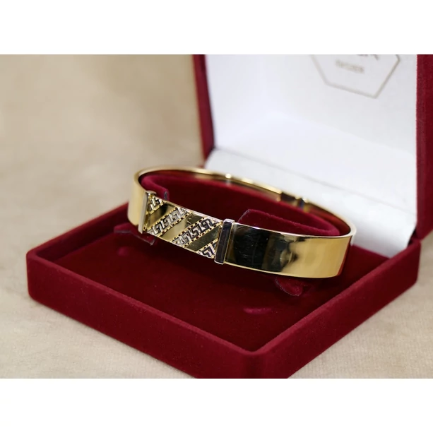 Új bicolor arany görög mintás karkötő Új bicolor arany görög mintás karkötő