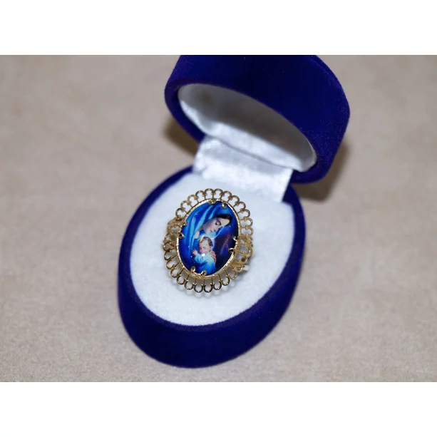 Felújított arany Máriás matricás gyűrű Felújított arany Máriás matricás gyűrű