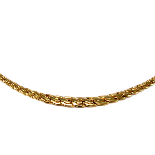 Lapított fonott arany nyakék Lapított fonott arany nyakék