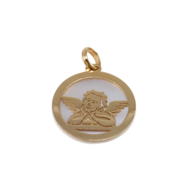 Gyöngyházas angyalka arany medál  Gyöngyházas angyalka arany medál