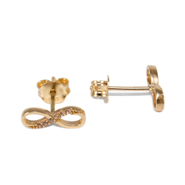 Köves végtelen jeles arany fülbevaló  Köves végtelen jeles arany fülbevaló