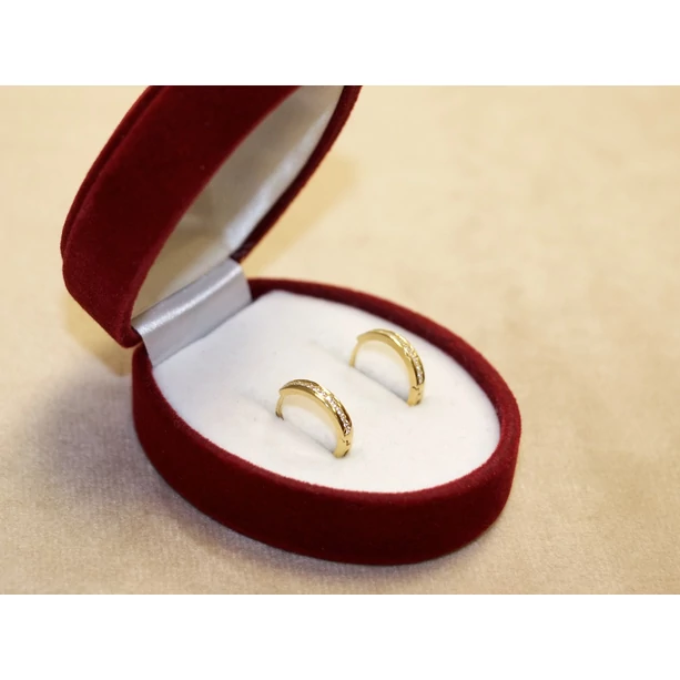 Felújított arany köves karika fülbevaló Felújított arany köves karika fülbevaló