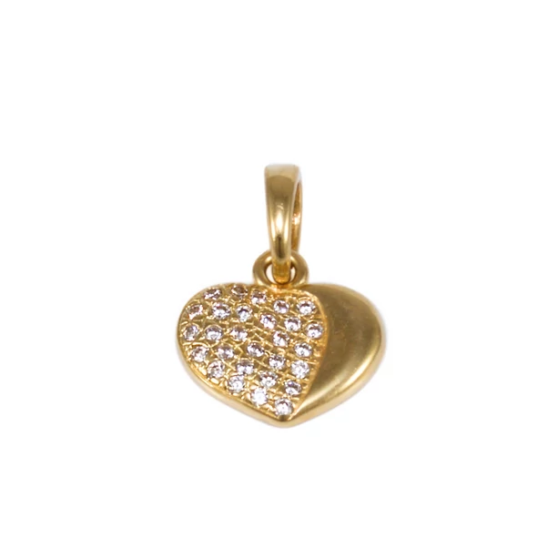 Köves szív arany medál Köves szív arany medál