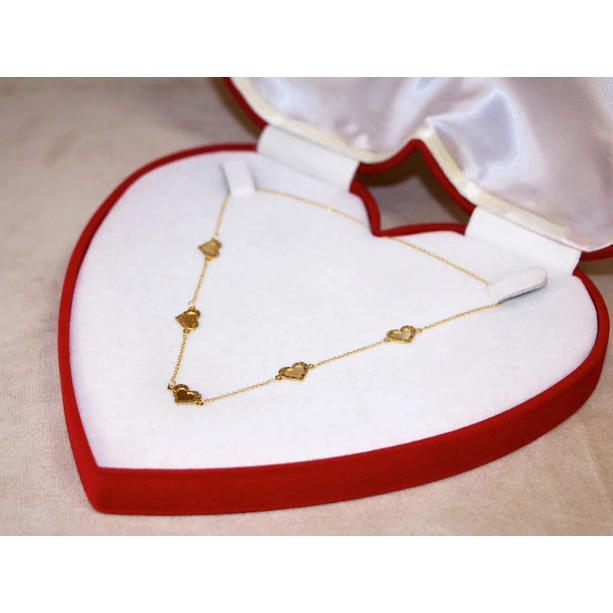 Felújított arany anker + szívek lánc Felújított arany anker + szívek lánc