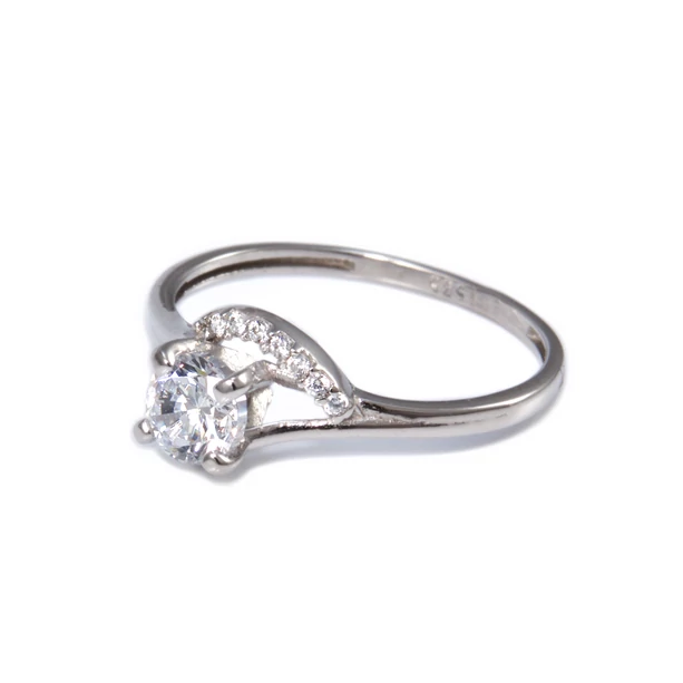 Eljegyzési fehérarany gyűrű 