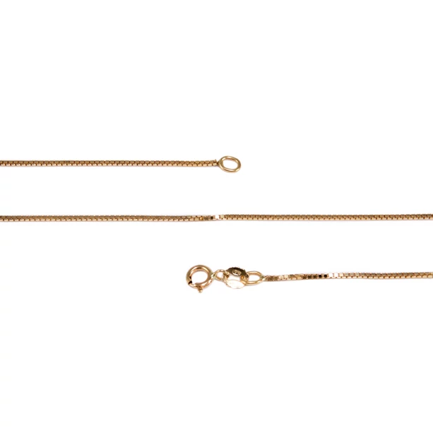 Velencei kocka arany nyaklánc 