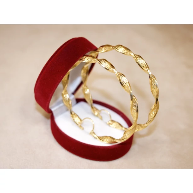 Új arany csavart karika fülbevaló Új arany csavart karika fülbevaló