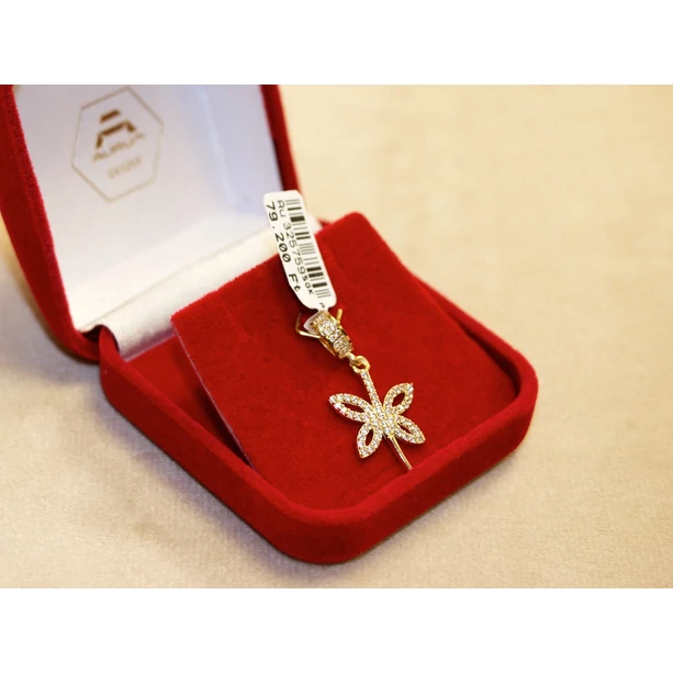 Új arany köves pillangó medál Új arany köves pillangó medál