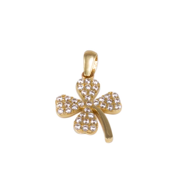 Köves arany lóhere medál Köves arany lóhere medál