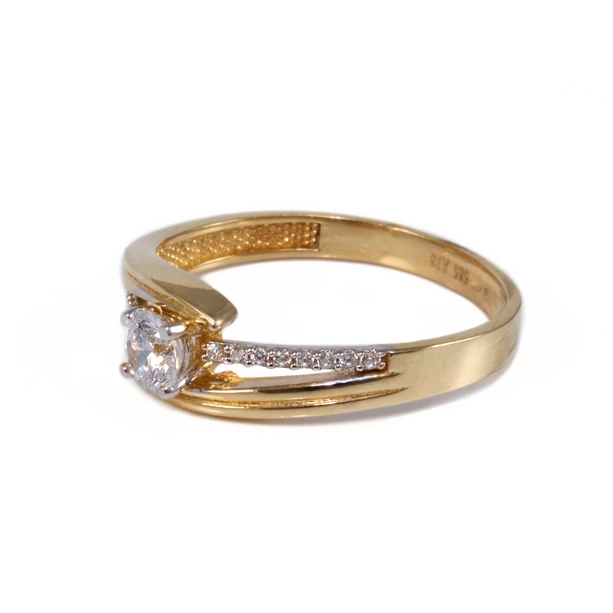 Köves arany eljegyzési gyűrű Köves arany eljegyzési gyűrű