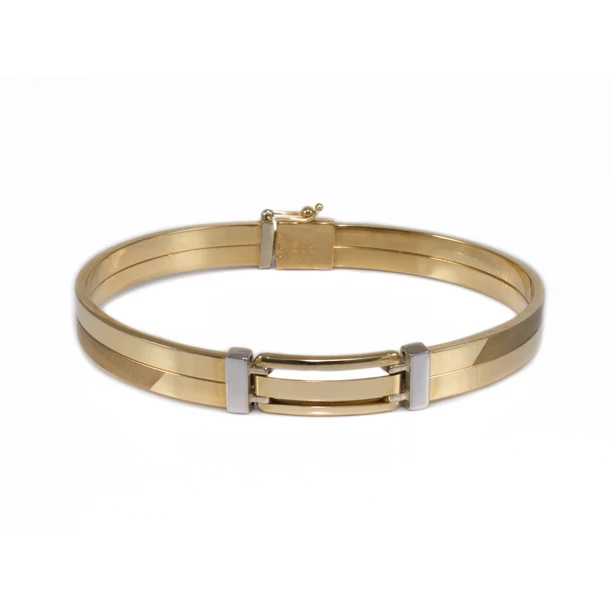 Bicolor férfi arany karreif Bicolor férfi arany karreif