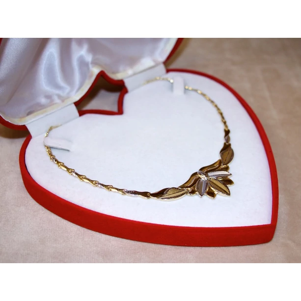 Felújított arany bicolor virágos nyakék Felújított arany bicolor virágos nyakék