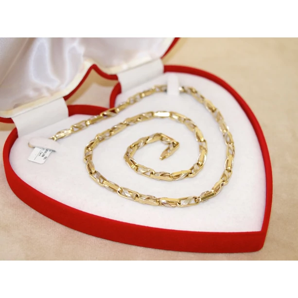 Felújított arany bicolor fantázia lánc Felújított arany bicolor fantázia lánc