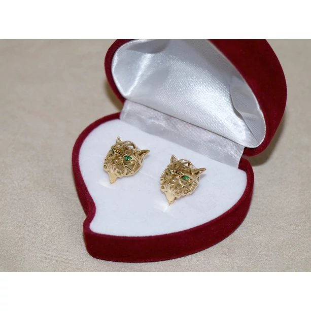 Felújított arany párduc fülbevaló Felújított arany párduc fülbevaló