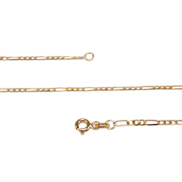 Vékony fényes figaró arany nyaklánc