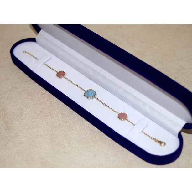 Felújított arany anker + kvarcok karlánc Felújított arany anker + kvarcok karlánc