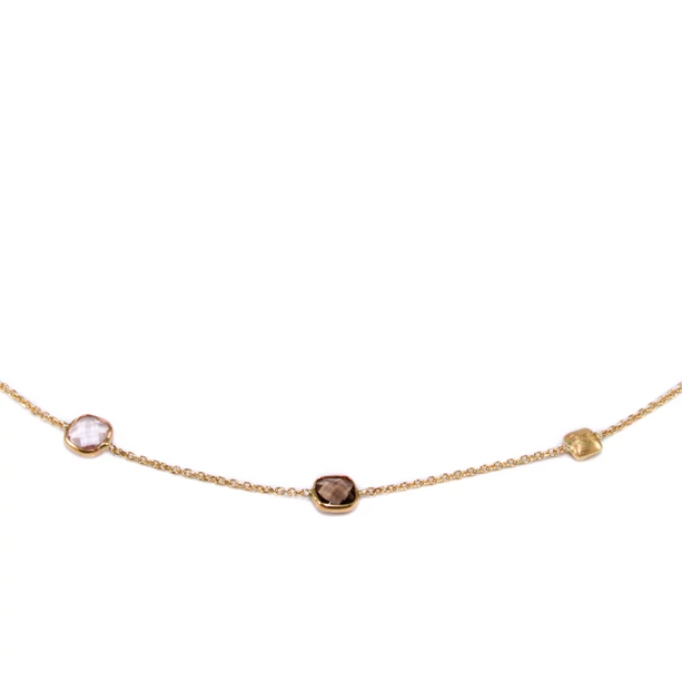 Színes köves arany nyaklánc