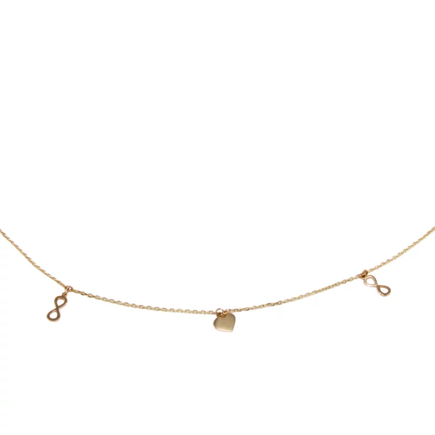 "Zsuzsus" arany nyaklánc