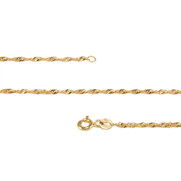 Singapúri vékony arany nyaklánc