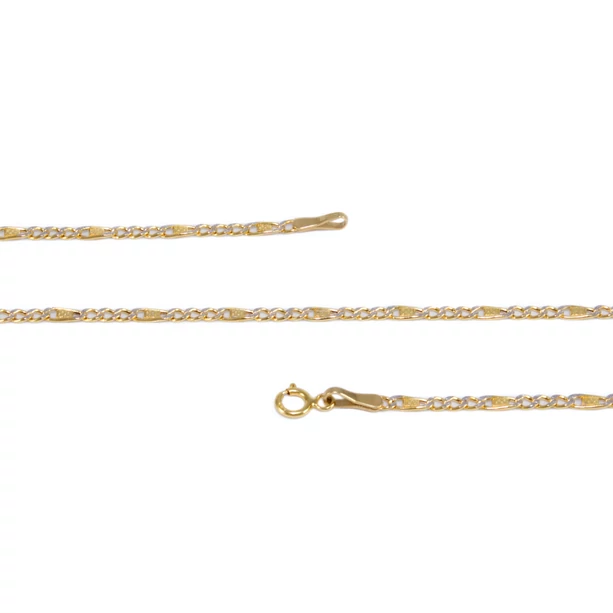 Bicolor h-figaró arany nyaklánc