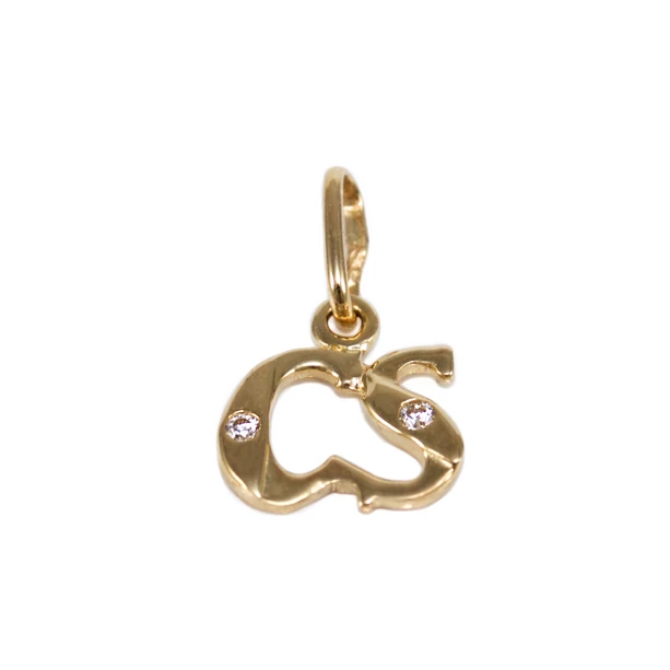 Köves CS betű arany medál