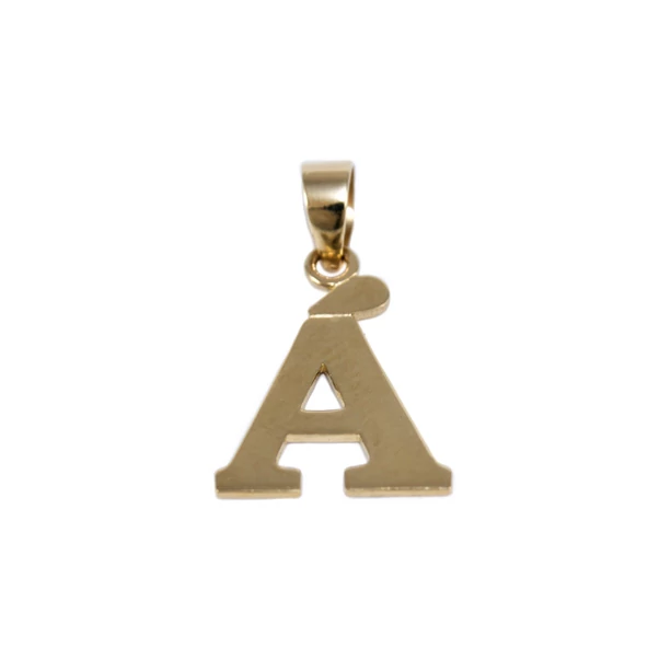 Fényes Á betű arany medál